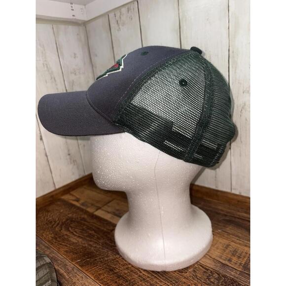 Minnesota Wild Zephyr Hat Snapback Cap Gray Green Mesh NHL Hockey Embroidered - Picture 3 of 11